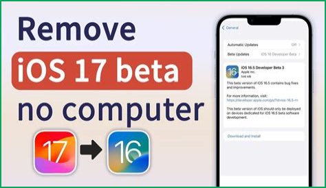 How do I remove iOS beta without losing data?